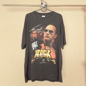 Vintage Y2K WWF The Rock Tshirt